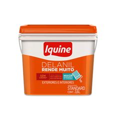 Tinta Acrílica Fosca Delanil Rende Muito Retangular 3,6L Branco Gelo IQUINE / REF. 70300321