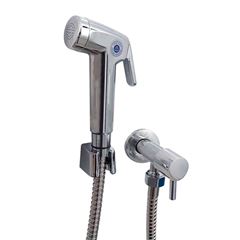 Ducha Manual de Metal 1,20m com Suporte Cromado QUALIZ / REF. QL-DHCRO