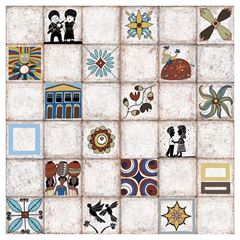 Piso Cerâmico Artesanal Mescla Mate Retificado 59,5X59,5 Tipo A POINTER / REF. 210291E