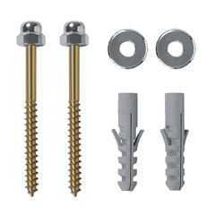 Parafuso de Aço 76mm Bucha 10mm para Bacia Sanitária Saco com 2 Peças DIMAR / REF. DMR03549