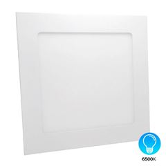 Painel LED em Alumínio 12W de Embutir Bivolt Quadrado 6500K Branco DILUX / REF. DI03570