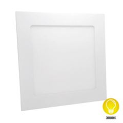Painel LED em Alumínio 18W  Quadrado de Embutir 3000K Bivolt Branco DILUX / REF. DI03587