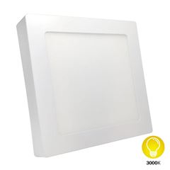 Painel LED em Alumínio 12W de Sobrepor Bivolt Quadrado 3000k Branco DILUX / REF. DI03914