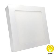 Painel LED em Alumínio 18W de Sobrepor Bivolt Quadrado 3000K Branco DILUX / REF. DI03730