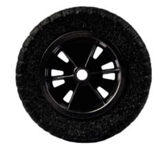 Roda Pneu Maciço 3.25x8x1 Forte Preto DIMAX / REF. DMX04515