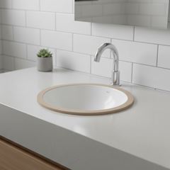 Cuba de Embutir 39x14cm Redonda Standard Branco DOCOL / REF. 90019117026