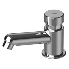 Torneira para Lavatório em Metal de Mesa Automática com Bica Baixa Urban Cromado QUALIZ / REF. 90987603006