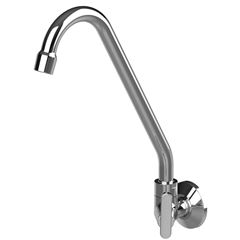 Torneira para Cozinha em Metal de Parede com Bica Alta 1/2V Urban Ref A Cromado QUALIZ / REF. 90987590006