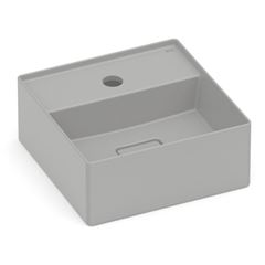 Cuba de Apoio Quadrada 30cm com Mesa Terra T7 Branca ROCA / REF. A32787X000