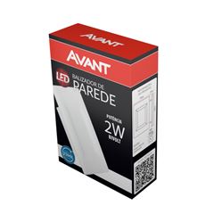 Balizador de Embutir Led 6500K 2W Bivolt 8x12cm Elegance Branco AVANT / REF. 181451374