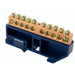 Barramento em Cobre Neutro 10 Ligações com Suporte PVC TRAMONTINA / REF. 56300121