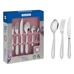Faqueiro em Inox com 30 peças Laguna TRAMONTINA/ REF. 66906/454