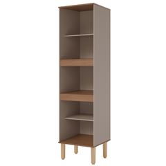 Armário Paneleiro Mdf 207x54cm com 2 Portas Ágata Cappuccino Freijó MGM / REF. 32478.50