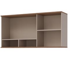 Armário de Cozinha Mdf Aéreo 114x57,6cm com 3 Portas Ágata Cappuccino Freijó MGM / REF. 32475.50