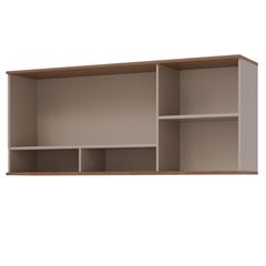Armário de Cozinha Mdf Aéreo 144x57,6cm com 3 Portas Ágata Cappuccino Freijó MGM / REF. 32476.50