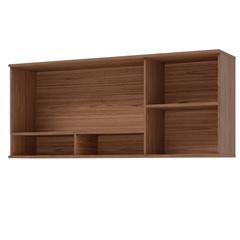 Armário de Cozinha Mdf Aéreo 144x57,6cm com 3 Portas Ágata Freijó Titânio MGM / REF. 32476.57