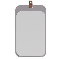 Espelheira MDF 48X80,5 Monet Platina MGM / REF.22470.63