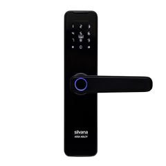 Fechadura Digital de Embutir SDD 300 Preto Fosco SILVANA / REF. 90387