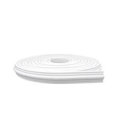 Rodameio de EVA 3,8cm x 10m Autocolante RM61 Branco MEU RODAPÉ / REF. 520