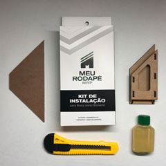 Kit para Instalação 1 x 10cm MEU RODAPÉ / REF. KIT 10X100