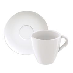 Xícara com Pires em Porcelana 200ml para Chá Capuccino TRAMONTINA / REF. 96900/080