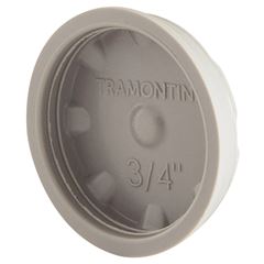 Tampão em Termoplástico para Condulete Múltiplo 3/4 Cinza TRAMONTINA / REF. 56114252