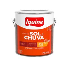 Verniz Acetinado Sol e Chuva 3,6L Incolor IQUINE/ Ref. 255100101