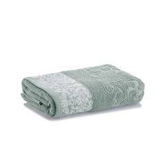 Toalha de Banho em Algodão 70x140cm Jacquard Medalhão Verde CORTTEX / REF. 700244-56-65