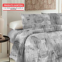 Jogo de Cama Casal Microtec 200 Fios 4 Peças Sortimento 9 CORTTEX / REF. 700363-26-3922