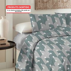 Jogo de Cama Casal Microtec 200 Fios 4 Peças Sortimento 9 CORTTEX / REF. 700363-26-3922