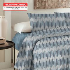 Jogo Cama Solteiro em Algodão Essenciale com 3 Peças Sortimento 4 CORTTEX / REF. 700338-25-3912