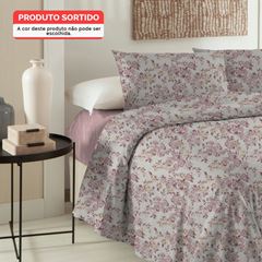 Jogo Cama Solteiro em Algodão Essenciale com 3 Peças Sortimento 4 CORTTEX / REF. 700338-25-3912