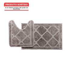Kit de Tapete em Polipropileno para Banheiro Genebra com 2 Peças Sortido CORTTEX / REF. 700571-83-369