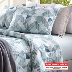 Jogo de Cama Solteiro em Algodão Attuale 150 Fios com 3 Peças Sortimento 7 CORTTEX / REF. 700238-25-3931