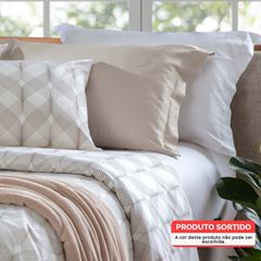 Jogo de Cama Solteiro em Algodão Attuale 150 Fios com 3 Peças Sortimento 7 CORTTEX / REF. 700238-25-3931