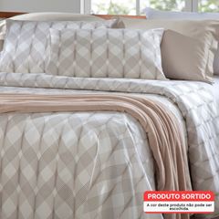 Jogo de Cama Casal em Algodão Attuale 150 Fios com 4 Peças Sortimento 7 CORTTEX / REF. 700238-26-3931