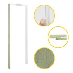 Batente de MDF 3 Peças 11cm com Borracha Branco Texturizado ROCHA / REF. 10003[17297]