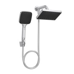 Chuveiro em Metal Retangular com Desviador Flex Cromado DECA / REF. 2082.C.DES