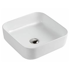 Cuba de Apoio 39cm Quadrada Branca QUALIZ / REF. FMTP468