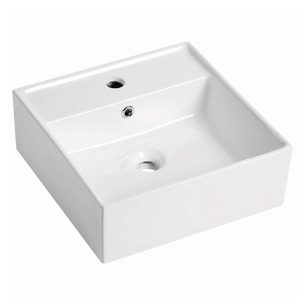 Cuba de apoio branca de 38 cm quadrada, fabricada em louça cerâmica de alta resistência, possui acabamento branco brilhante. Cuba de apoio branca de 38 cm quadrada, fabricada em louça cerâmica de alta resistência, possui acabamento branco brilhante.