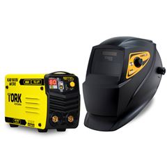 Inversor de Solda 180A Bivolt com Máscara e Acessórios TIG LIFT + MMA TORK / REF. CIM-7180-BV