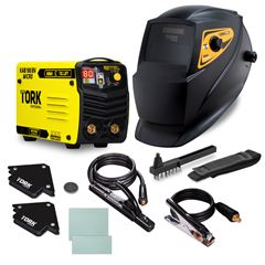 Inversor de Solda 180A Bivolt com Máscara e Acessórios TIG LIFT + MMA TORK / REF. CIM-7180-BV