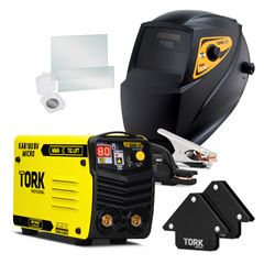 Inversor de Solda 180A Bivolt com Máscara e Acessórios TIG LIFT + MMA TORK / REF. CIM-7180-BV