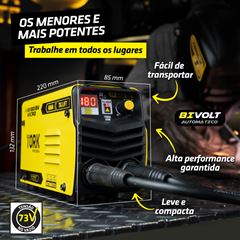 Inversor de Solda 180A Bivolt com Máscara e Acessórios TIG LIFT + MMA TORK / REF. CIM-7180-BV