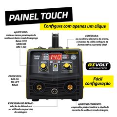 Inversor de Solda 140A Bivolt MIG SG + TIG LIFT + MMA TORK / REF. IMETS-6140-BV