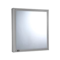 Armário para Banheiro em Vidro e Alumínio 49x51 de Sobrepor Cris Silver CRIS METAL / REF. 000000011304