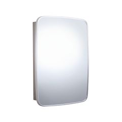 Armário para Banheiro em Inox 39x53 de Sobrepor Titan Silver CRIS METAL / REF. 000000011380