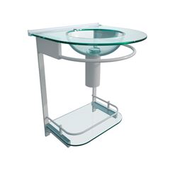 Lavabo em Vidro e Alumínio 50x65,5cm Mold Silver CRIS METAL / REF. 000000019941