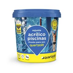 Rejunte Acrílico 1kg para Piscina Azul Cobalto Quartzolit / REF. 0761.00008.0006CX
