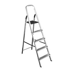 Escada de Alumínio com 5 Degraus Tesoura DESIGN DECOR / REF. DDC05482
